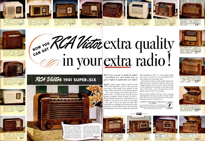 rca victor radio list