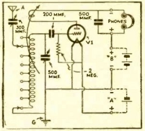 "Easy One Tuber" schematic.