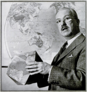 Fuller and the Dymaxion map.