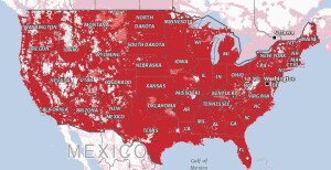 Verizon Coverage Map.