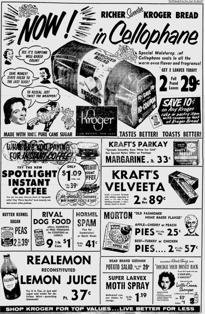 1955 Grocery Prices OneTubeRadio